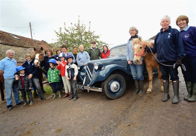Burcott & District Riding for the Disabled Group would like to say a big thank you to the Mendip Vintage and Classic Tour organisers for their continuing support of us.  Each year, in conjunction with the Classic and Historic Motor Club, a touring event is held.  The tour covers a large area of the county and always culminates on the Cathedral Green, with the Cathedral providing a wonderful back drop to the cars.  As a group we always enjoy the day out and have great fun raffling a beautiful Sturgeon print which is donated to us by the Mendip organisers.  In addition to this, a donation is made from the proceeds taken on the day and this year together with the raffle totalled nearly £1,500.  A very big thank you goes to Celia & Jim Sheppard and all their colleagues for their continued support. 